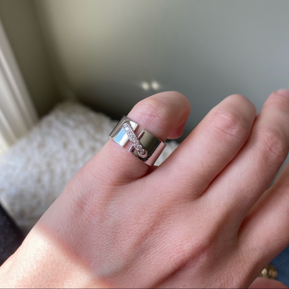 18k white gold ring (Chaumet liens style)